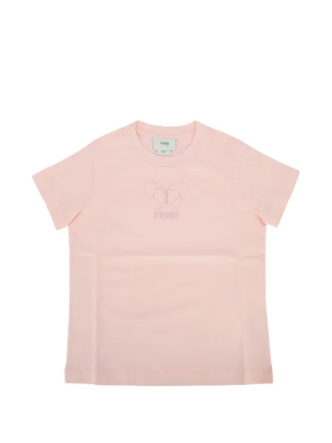 Fendi Kids playera con mariposa bordada