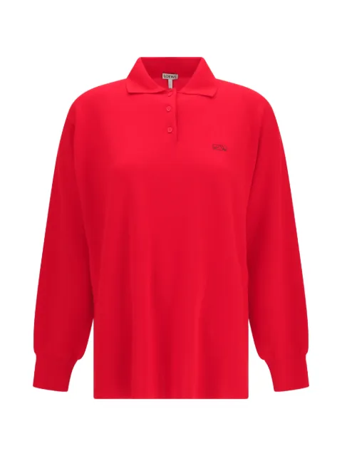 LOEWE polo sweater in cashmere and silk blend