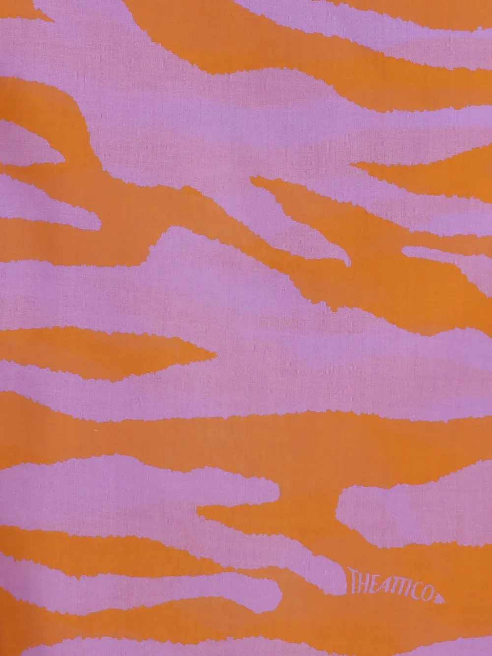 The Attico Rok met dierenprint en franje Roze