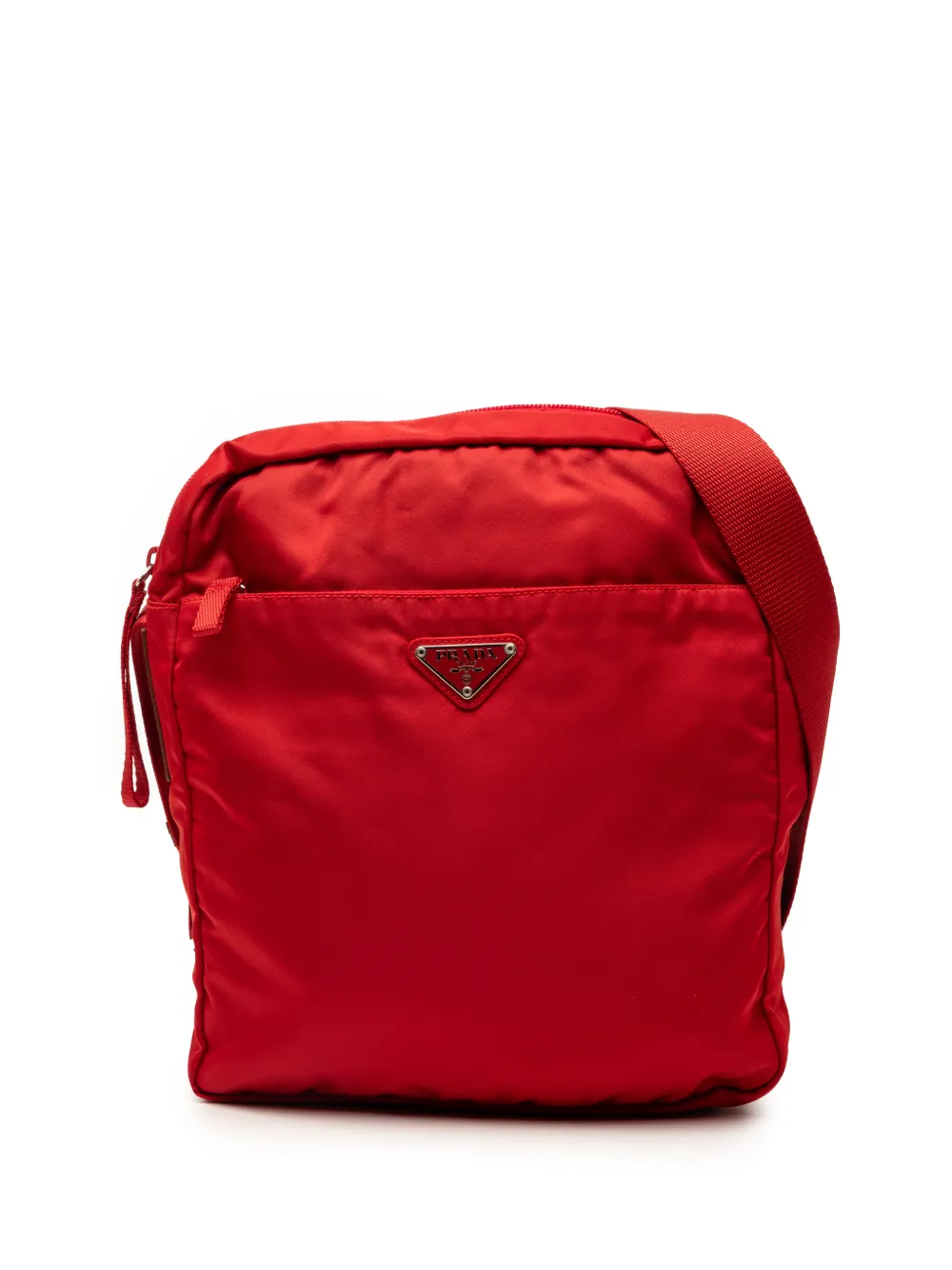 Prada Pre-Owned 2000-2013 Tessuto Zip Top crossbody bag - Rosso