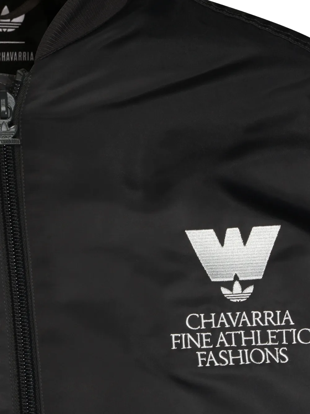 adidas x Willy Chavarria bomberjack met geborduurd logo Zwart