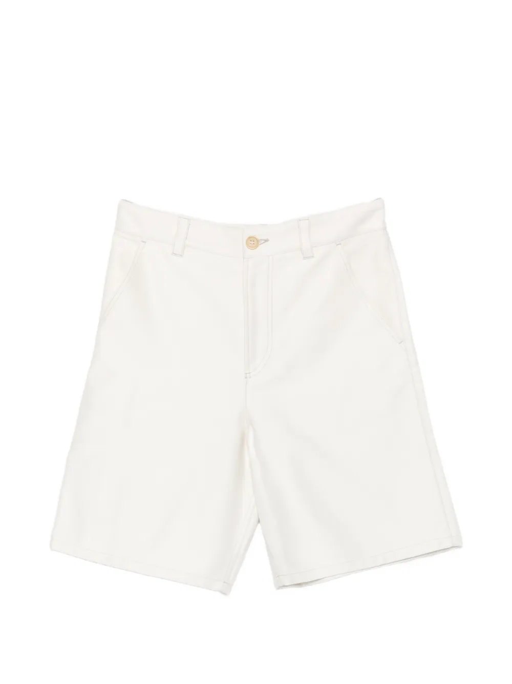 A.P.C. belt-loops patch-pockets shorts - Toni neutri