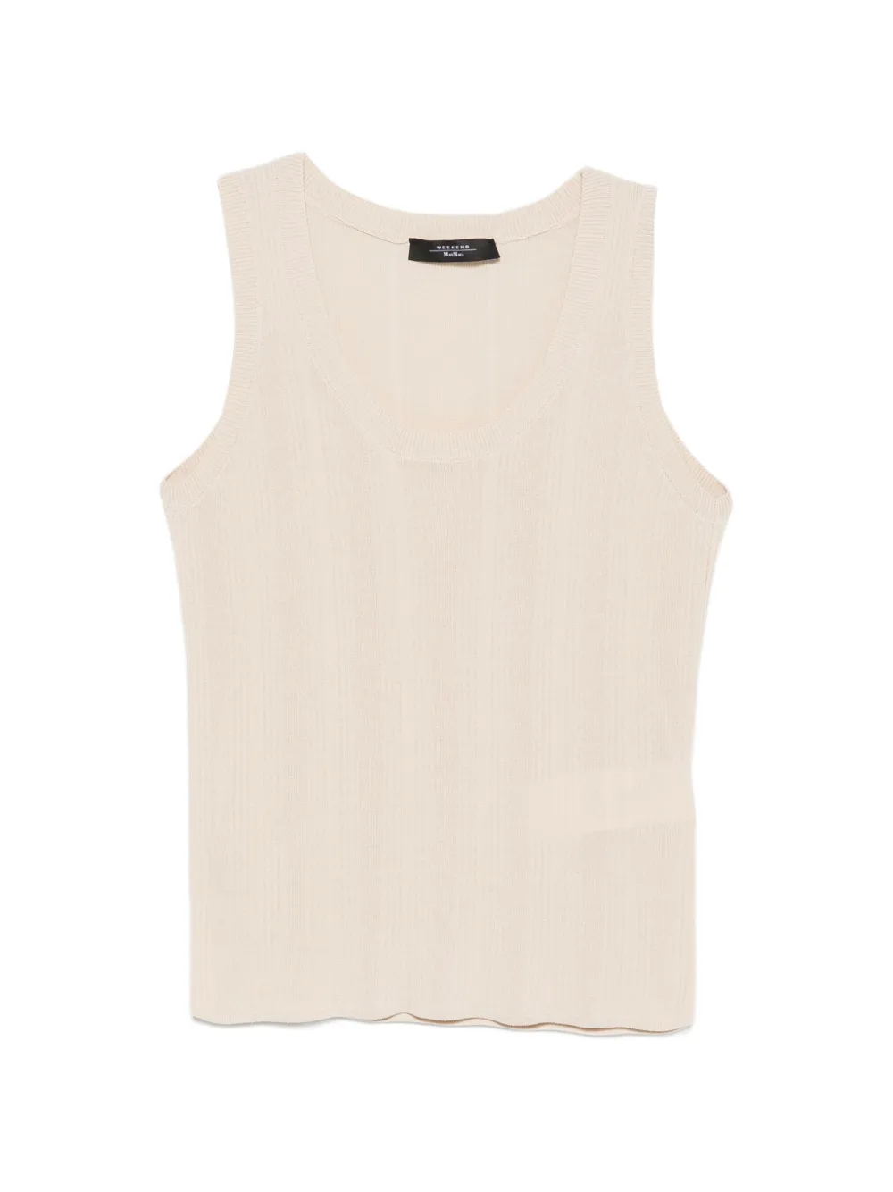 Weekend Max Mara Cose ribbed-knit tank top - Toni neutri