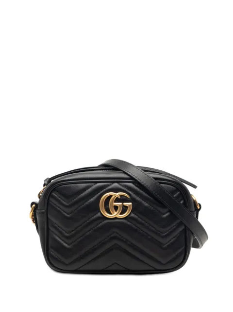 Gucci Pre-Owned 2016-2026 Mini GG Marmont Matelasse Leather crossbody bag