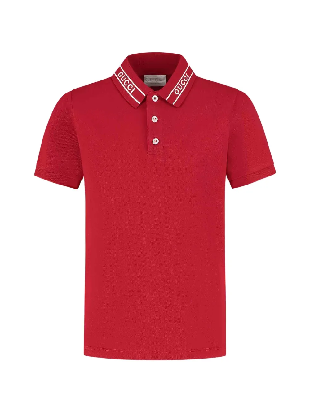Gucci Kids logo-print polo shirt - Rot