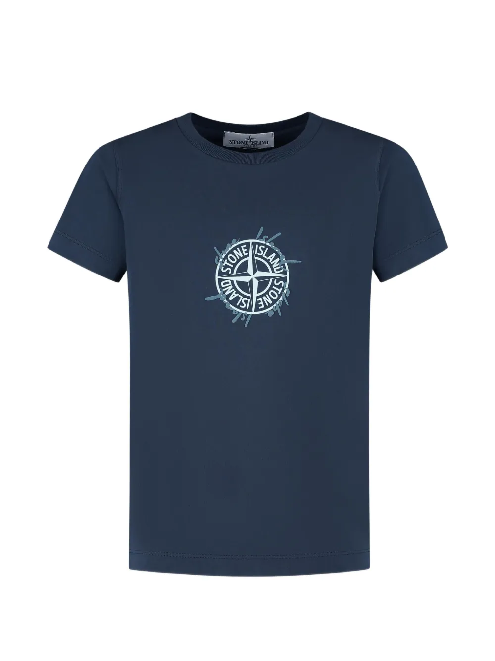 Stone Island Junior logo-print T-shirt - Blu
