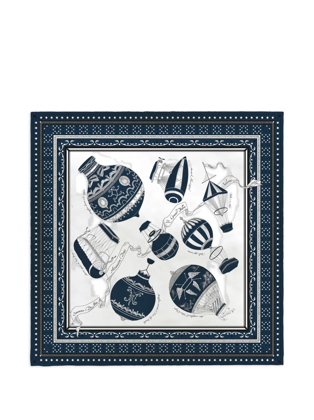 MANIPURI hot-air-balloon-print bandana - Blu