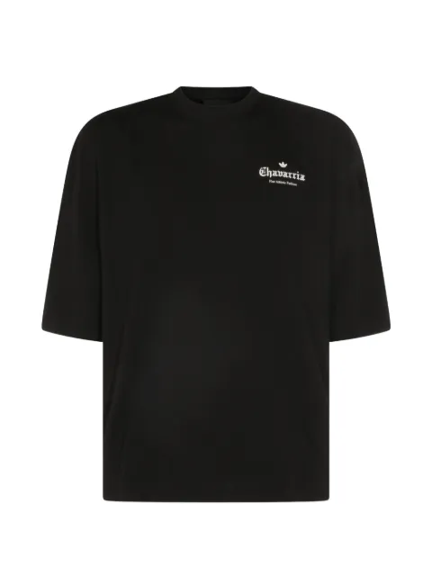 adidas rose-print logo-print T-shirt