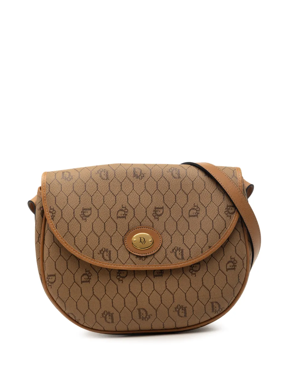 Christian Dior Pre-Owned 20th Century Honeycomb Umhängetasche aus beschichtetem Canvas - Braun
