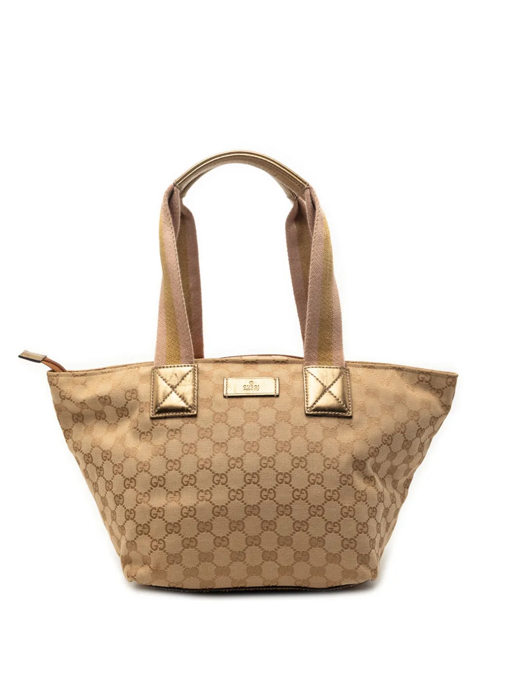 Gucci Pre-Owned 2016-2026 GG Canvas Web tote bag - Toni neutri