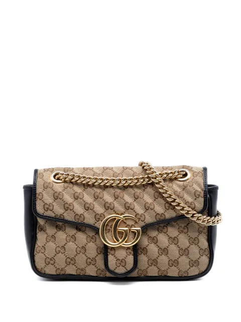 Gucci Pre-Owned сумка на плечо GG Marmont Matelasse Diagonal GG Canvas (2016-2026 годы)