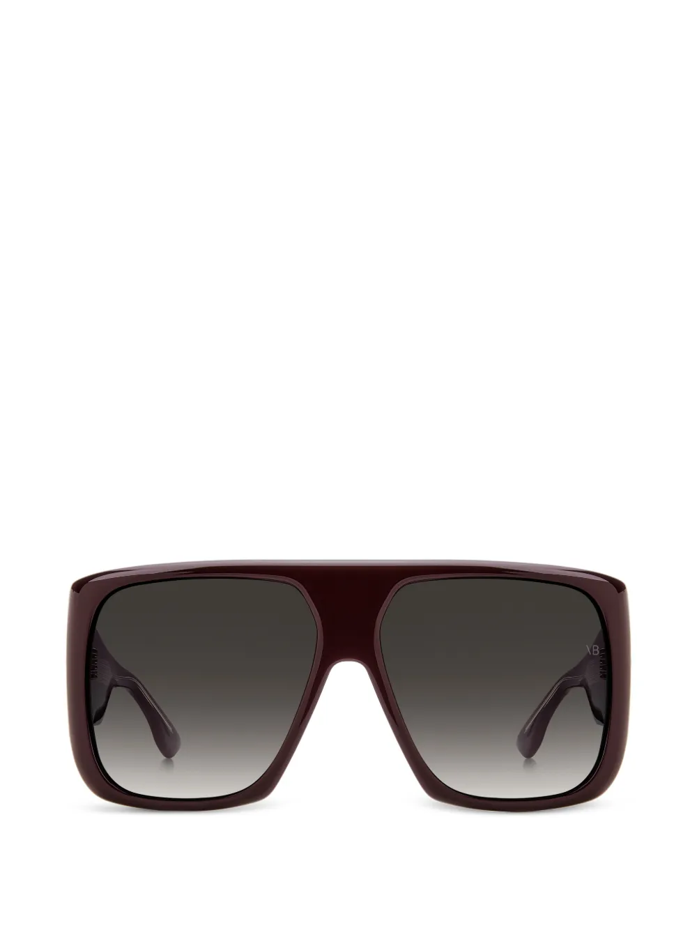 Victoria Beckham Eyewear oversized geometric-frame sunglasses - Rosso