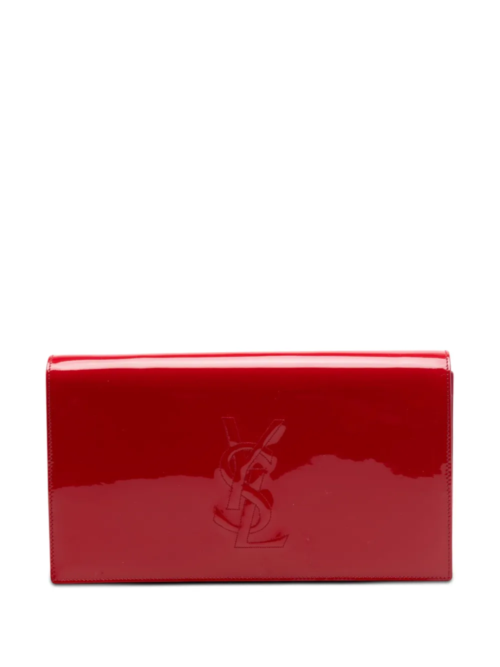 Saint Laurent Pre-Owned 2014 Patent Belle Du Jour clutch bag - Rosso
