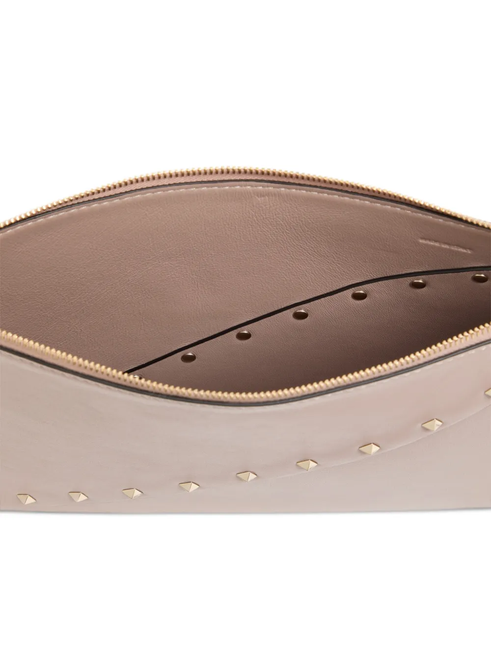 Valentino Garavani Rockstud kalfsleren buidel Beige
