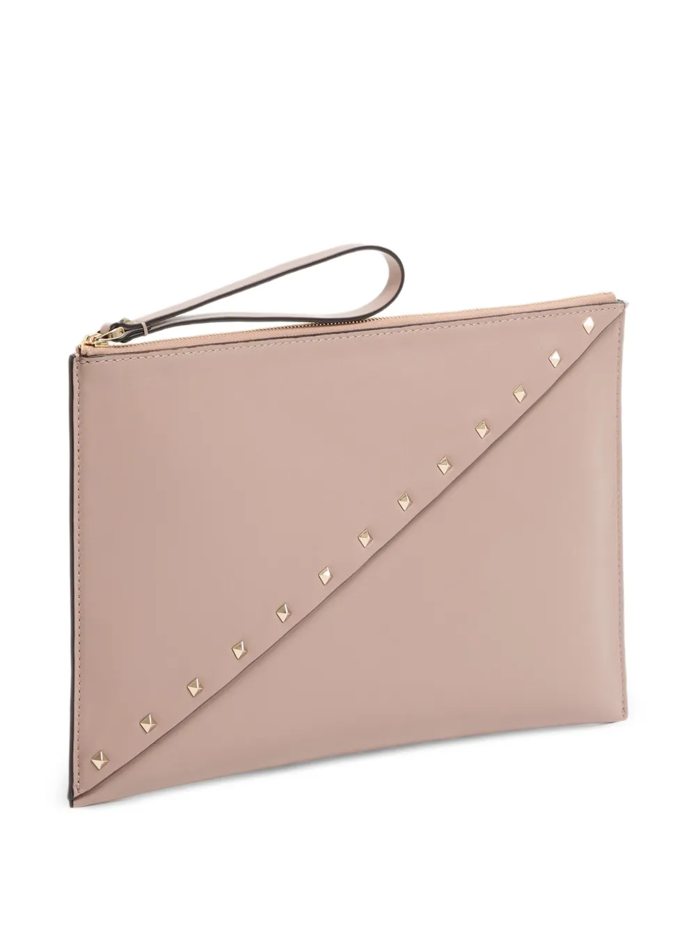 Valentino Garavani Rockstud kalfsleren buidel Beige