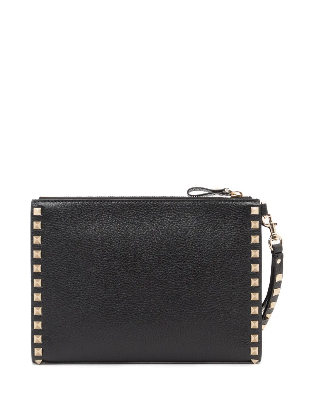 Valentino Garavani Rockstud buidel van korrelig kalfsleer Zwart