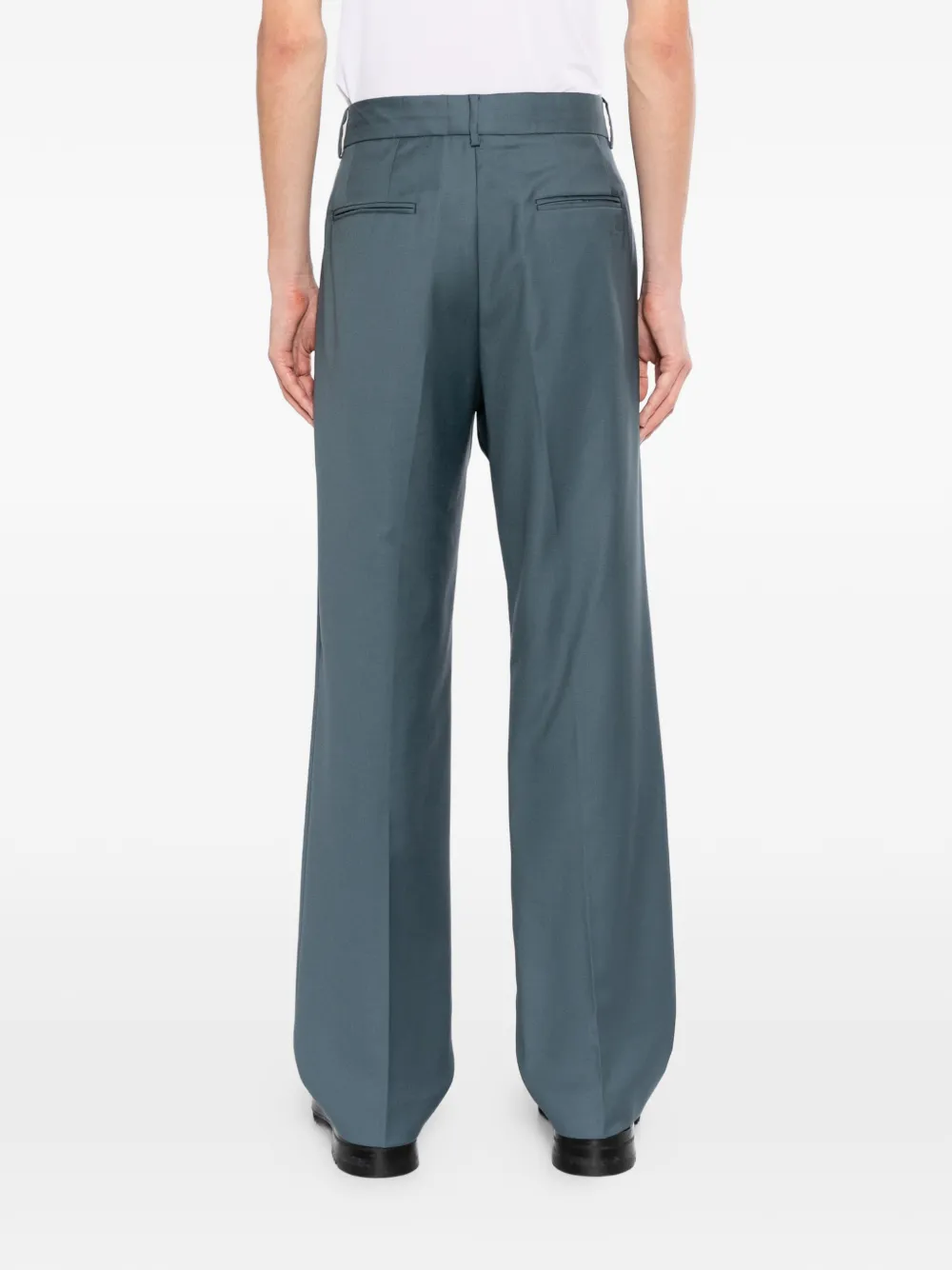Kenzo Pantalon van scheerwol Blauw