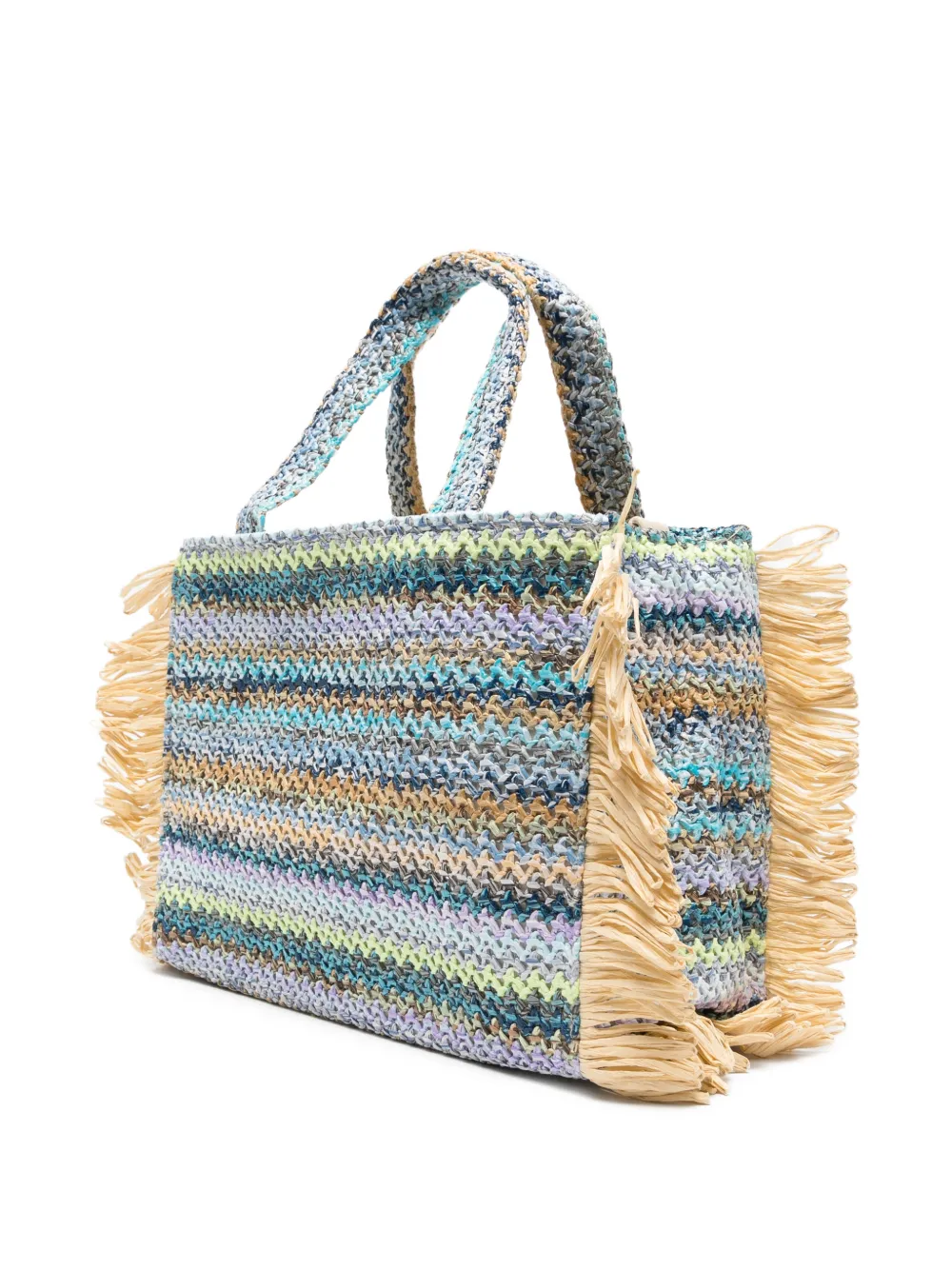 Marc Ellis Buby shopper met franje Blauw