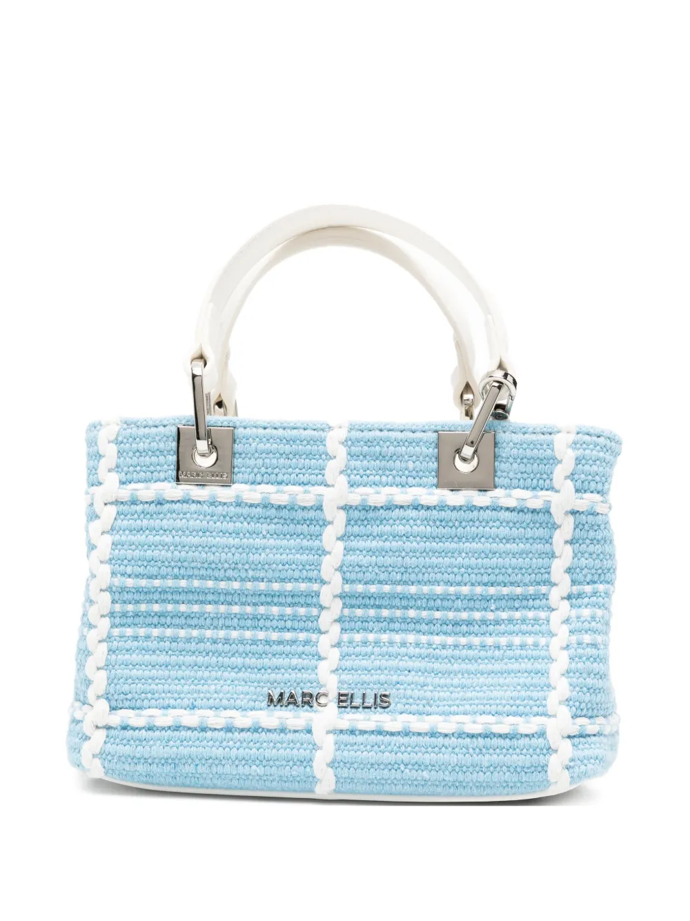 Marc Ellis check-pattern woven tote bag · OS