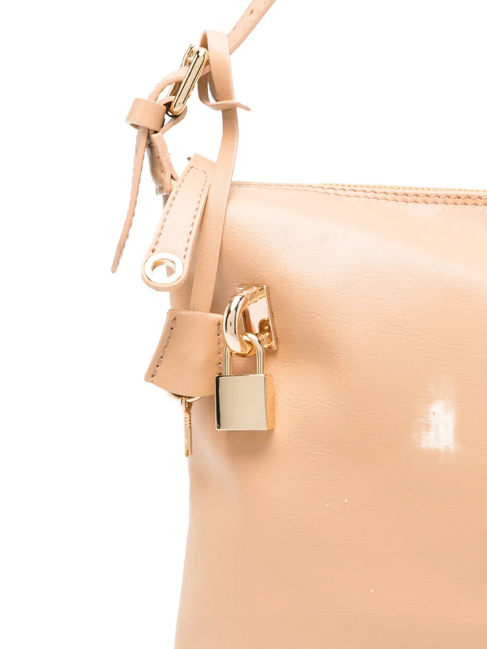 Marc Ellis Nevada schoudertas met hangslot Beige
