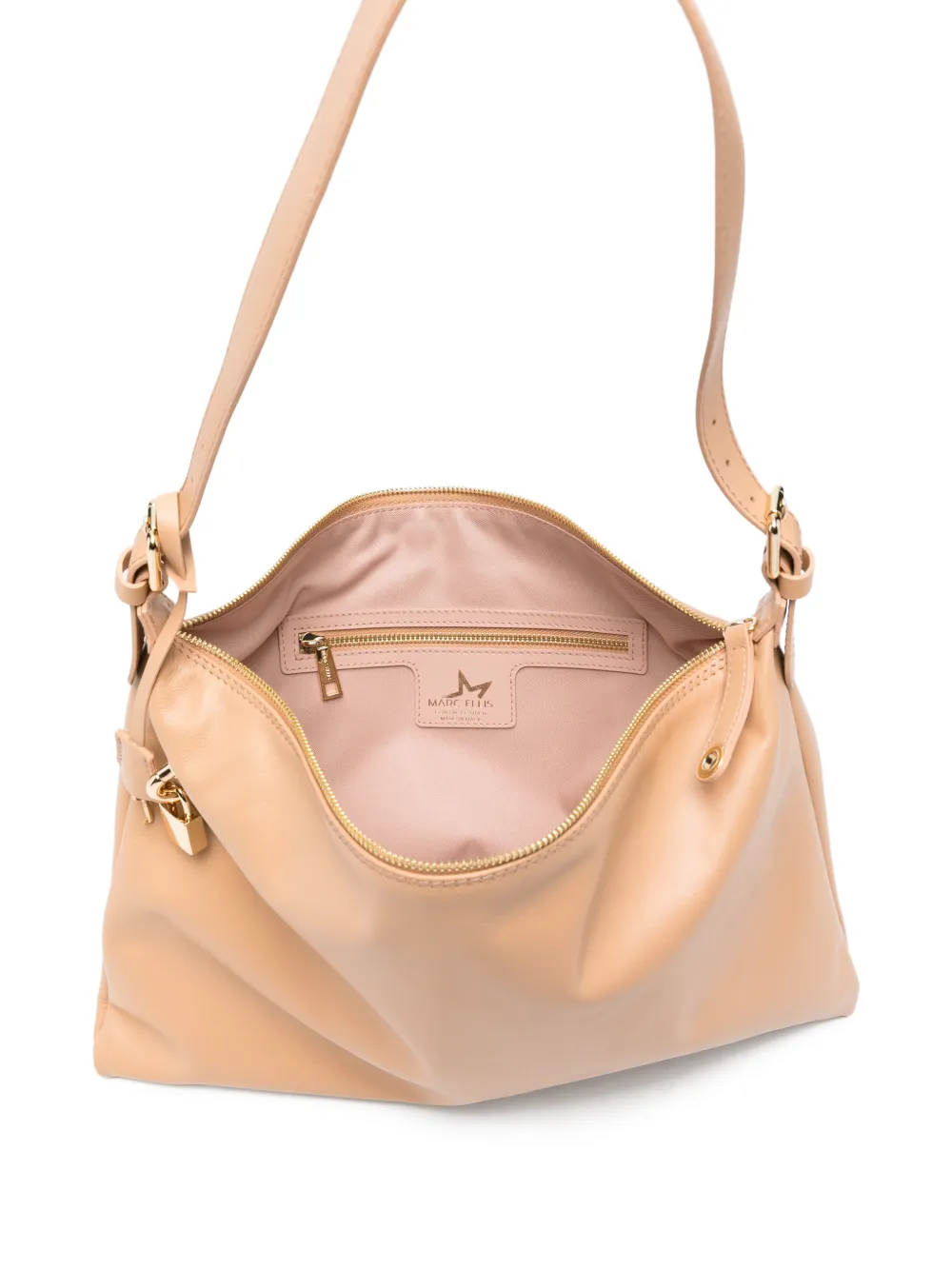 Marc Ellis Nevada schoudertas met hangslot Beige