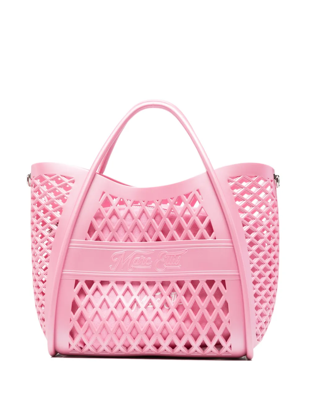 Marc Ellis Borsa tote con logo goffrato - Rosa