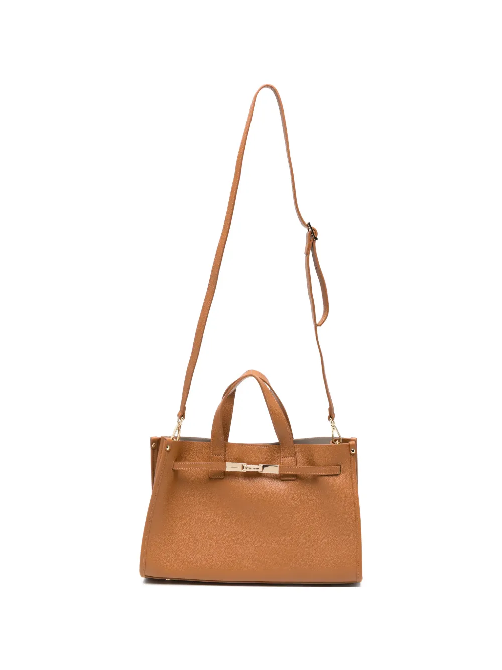 Marc Ellis Cassiope pebble-texture tote bag - Marrone