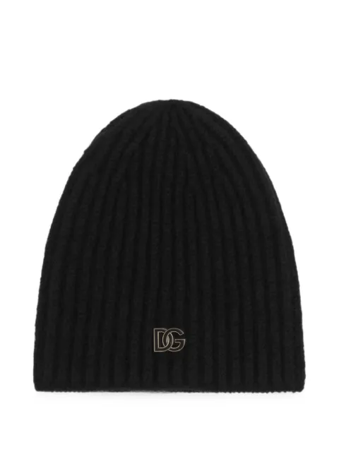 Dolce & Gabbana english rib knit hat