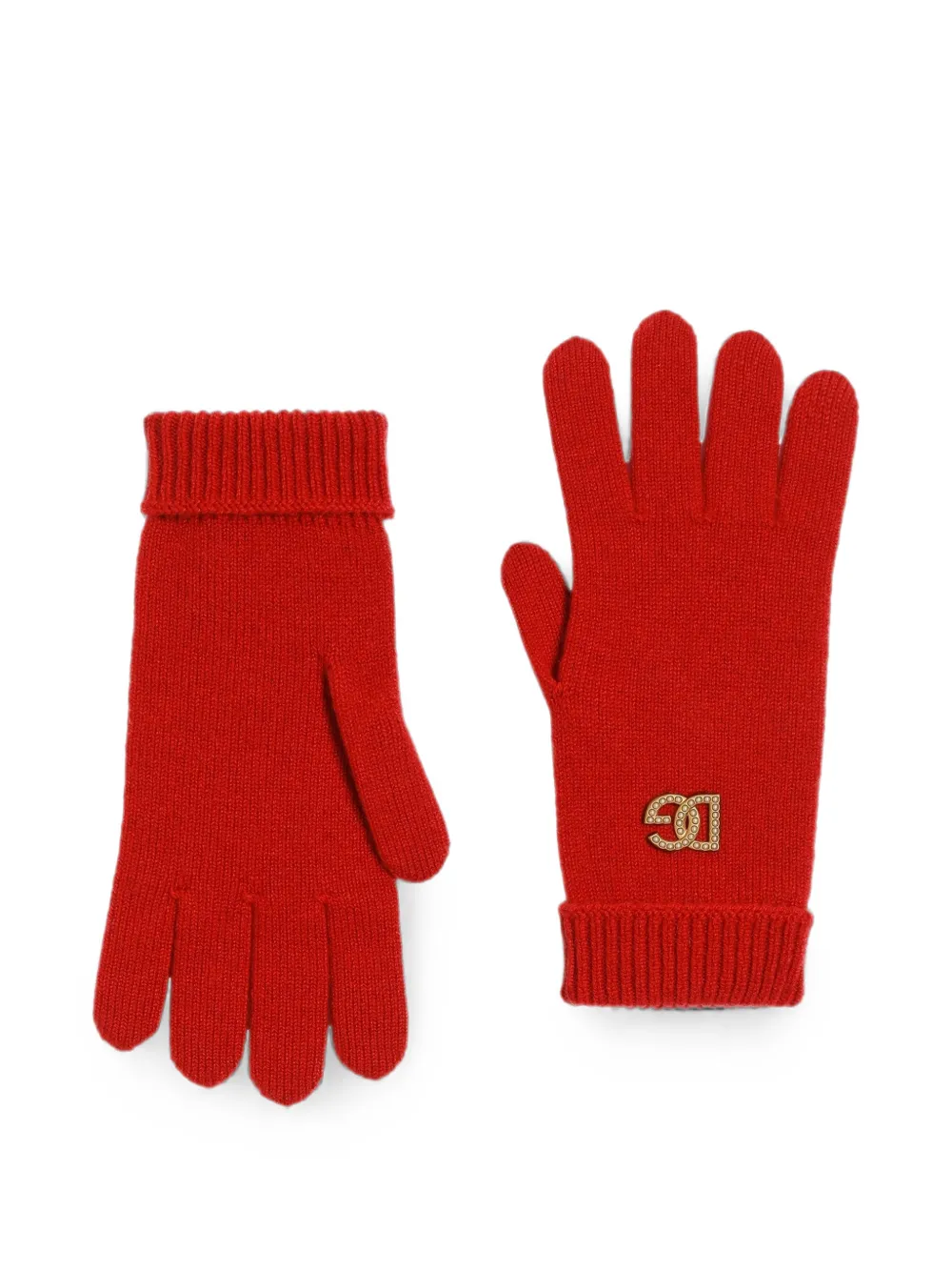Dolce & Gabbana Guanti in maglia - Rosso