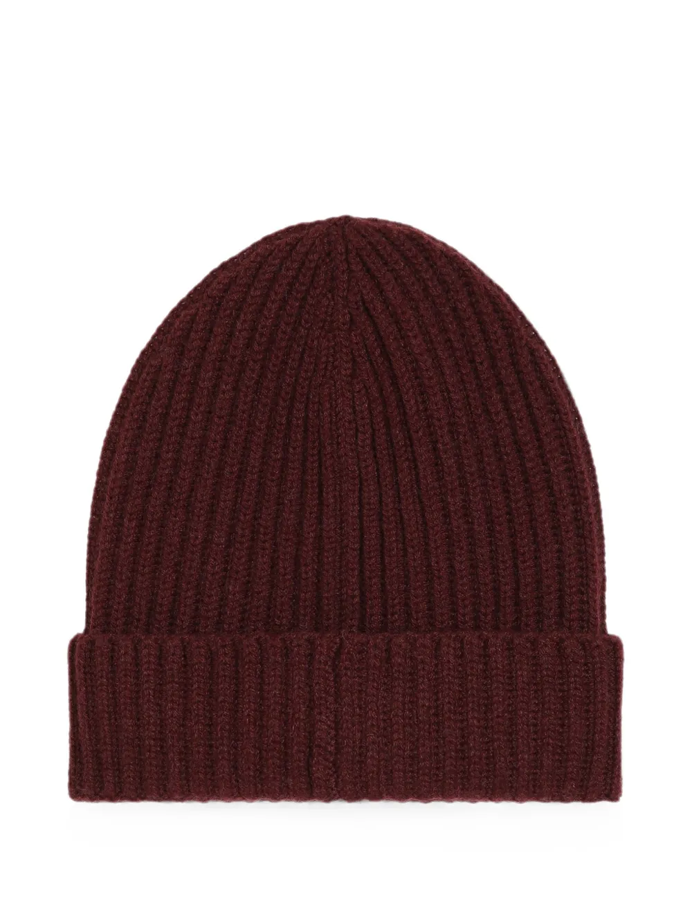 Dolce & Gabbana English rib knit hat Rood