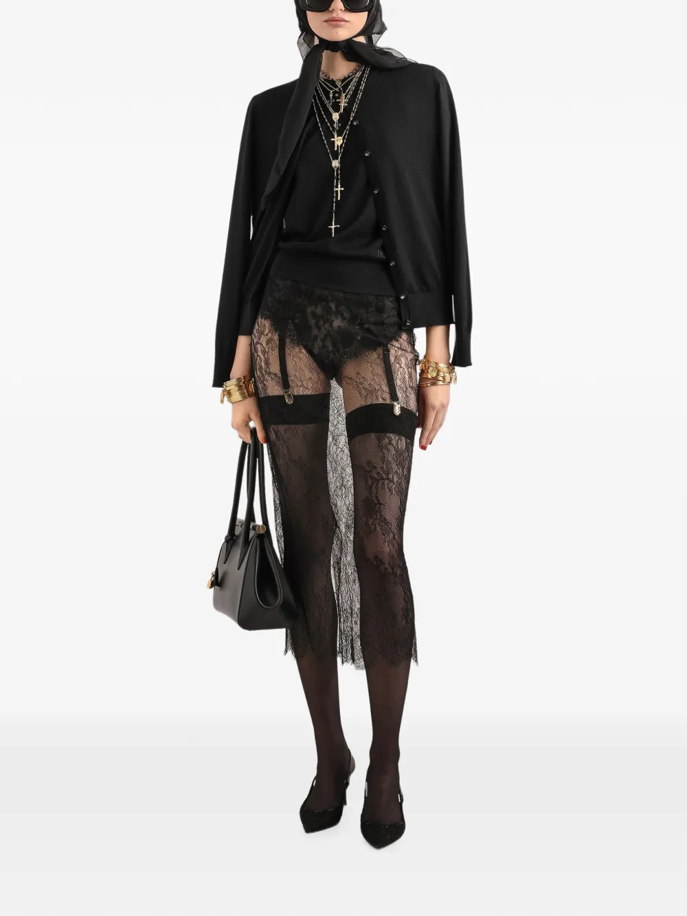 Dolce & Gabbana Kasjmier top Zwart