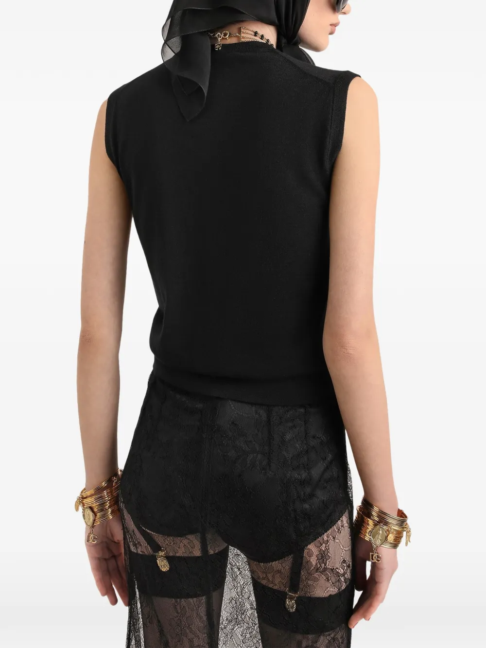 Dolce & Gabbana Kasjmier top Zwart