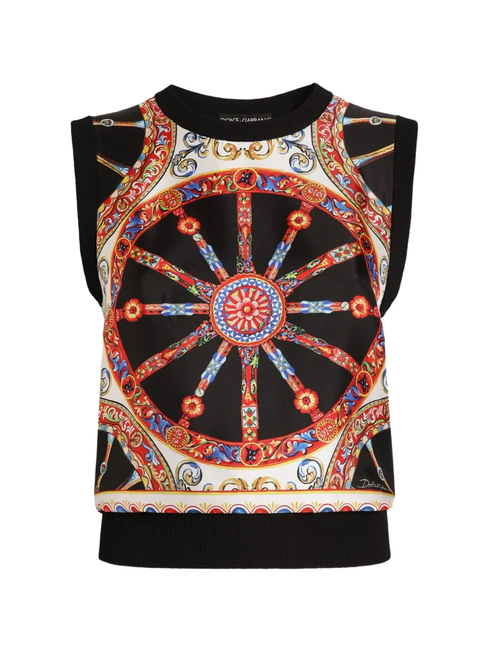 Dolce & Gabbana Leichtes Strick-Top - Schwarz