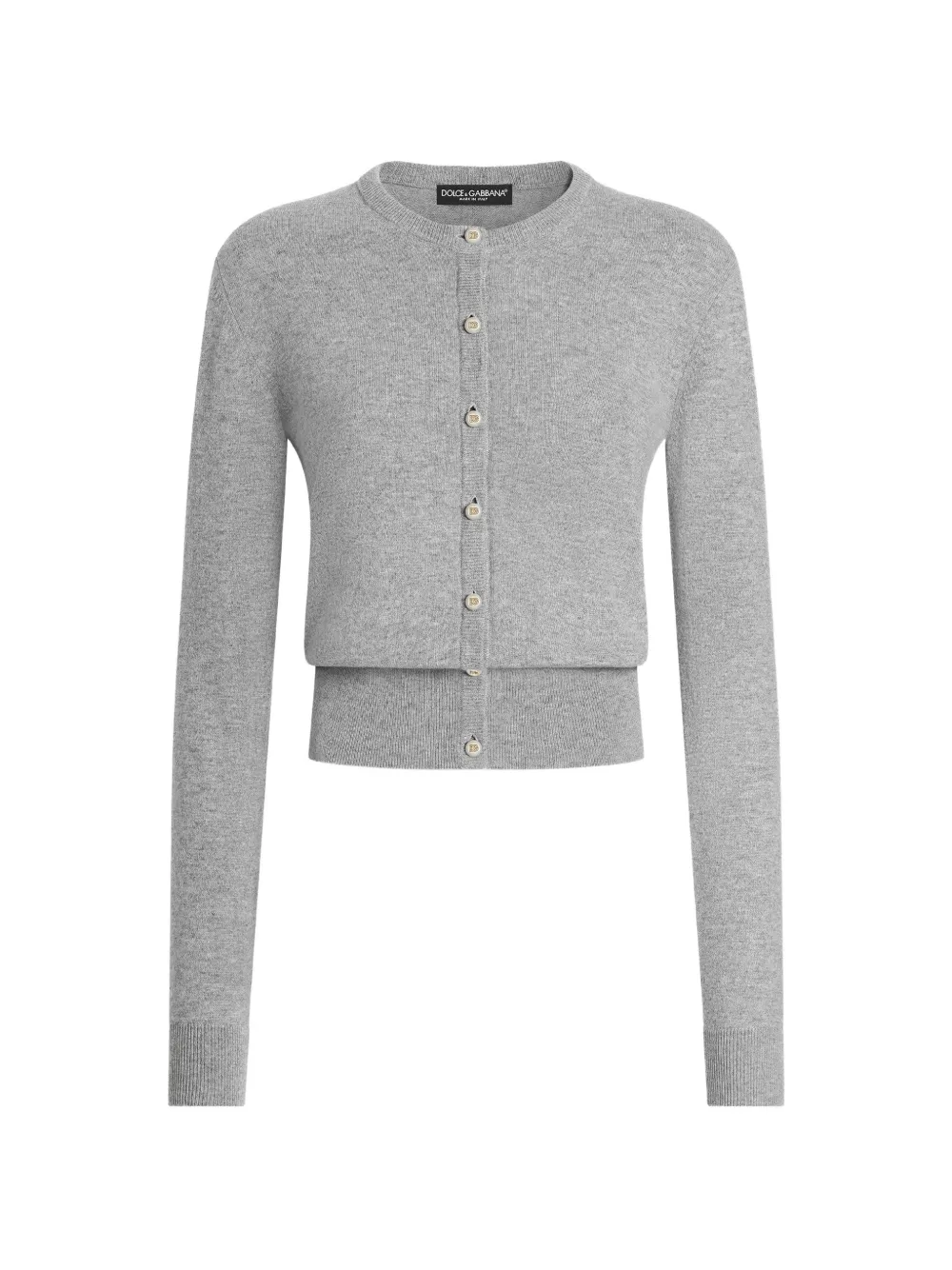 Dolce & Gabbana Cashmere Cardigan In Grey