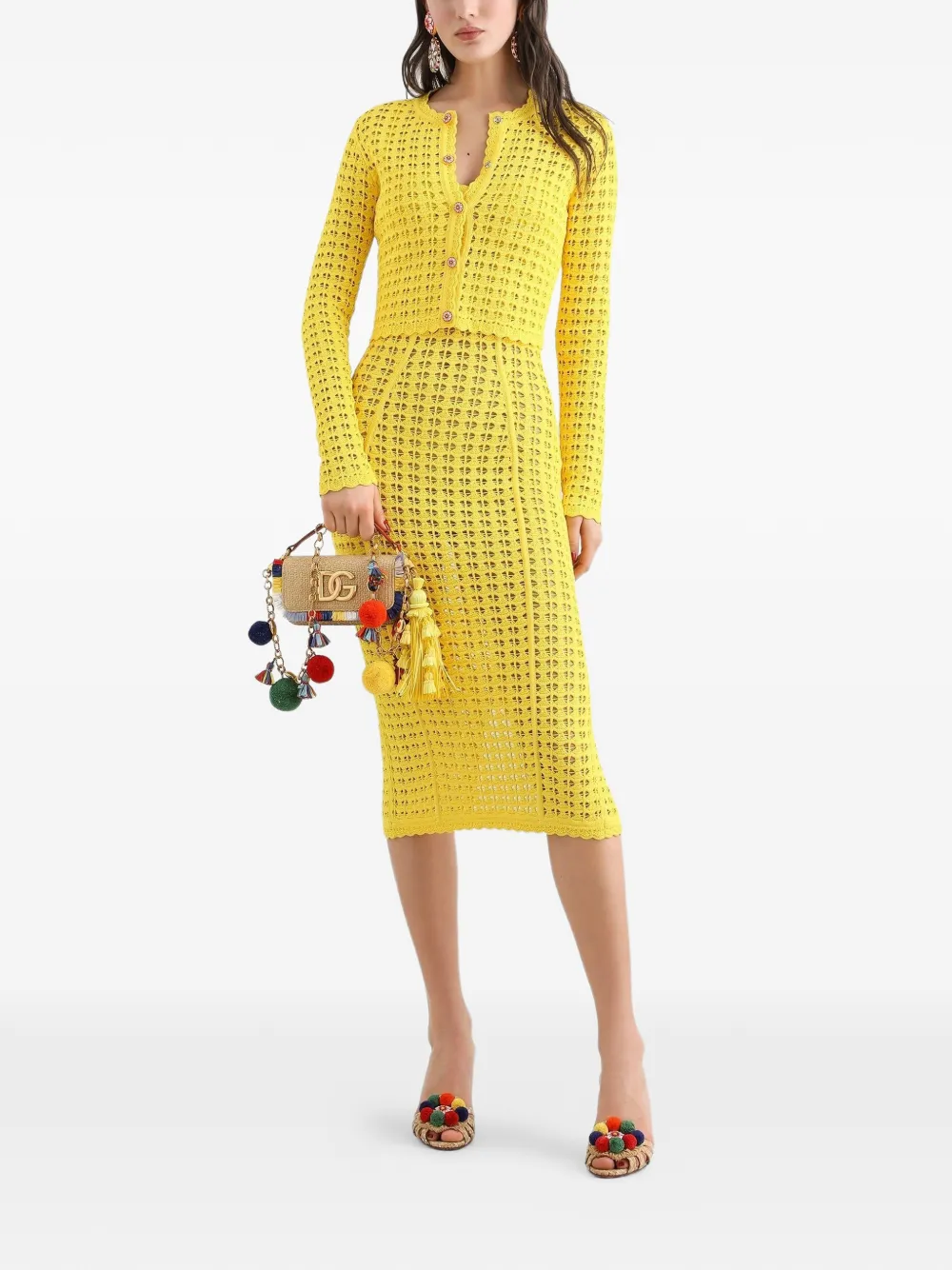 Dolce & Gabbana Gehaakt vest Geel