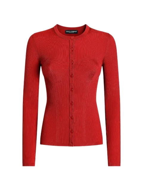 Dolce & Gabbana ribbed viscose-knit cardigan