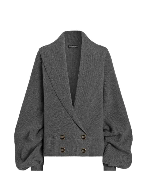 Dolce & Gabbana ribstrikket cardigan i halv engelsk