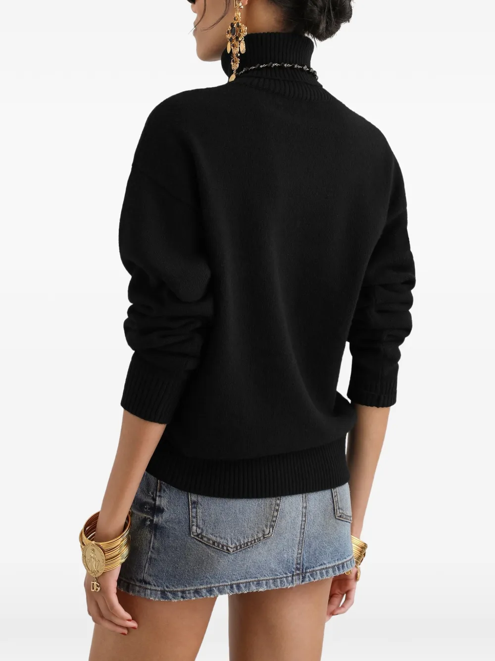 Dolce & Gabbana Wollen coltrui Zwart