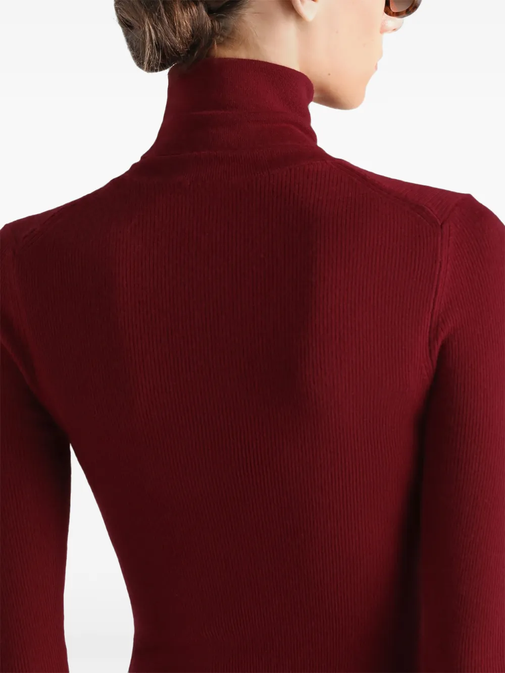 Dolce & Gabbana Geribbelde kasjmier pullover met col Rood