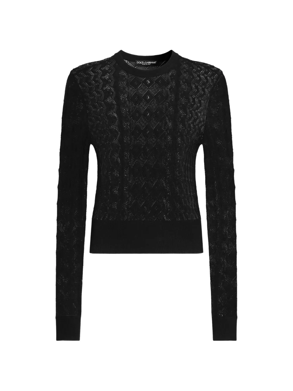 Dolce & Gabbana Pullover mit Spitze - Schwarz