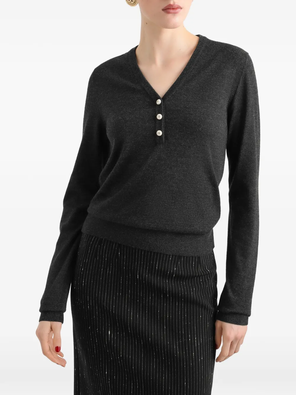 Dolce & Gabbana Kasjmier pullover Grijs