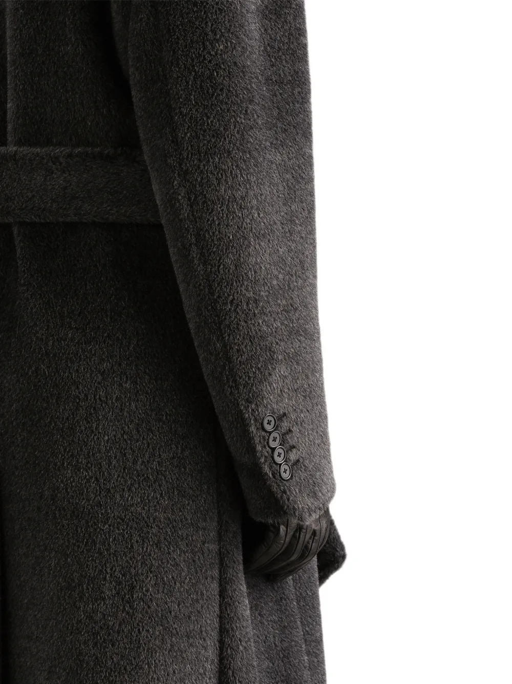 Dolce & Gabbana double-breasted alpaca coat Grijs