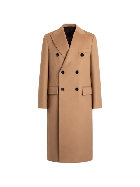 Dolce & Gabbana double-breasted camel coat