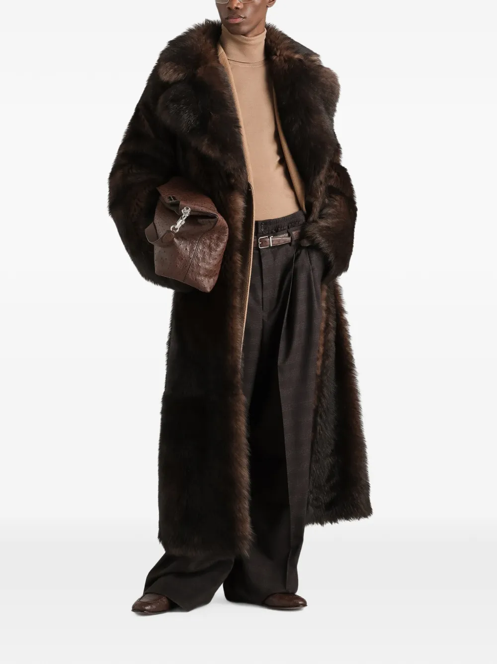 Dolce & Gabbana Lammy coat Bruin