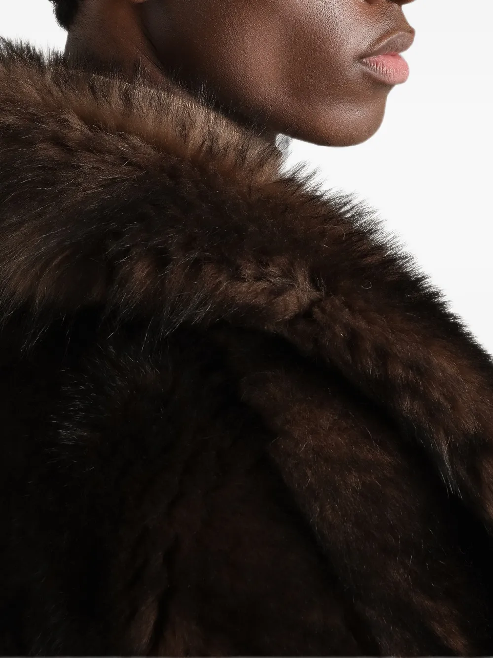 Dolce & Gabbana Lammy coat Bruin