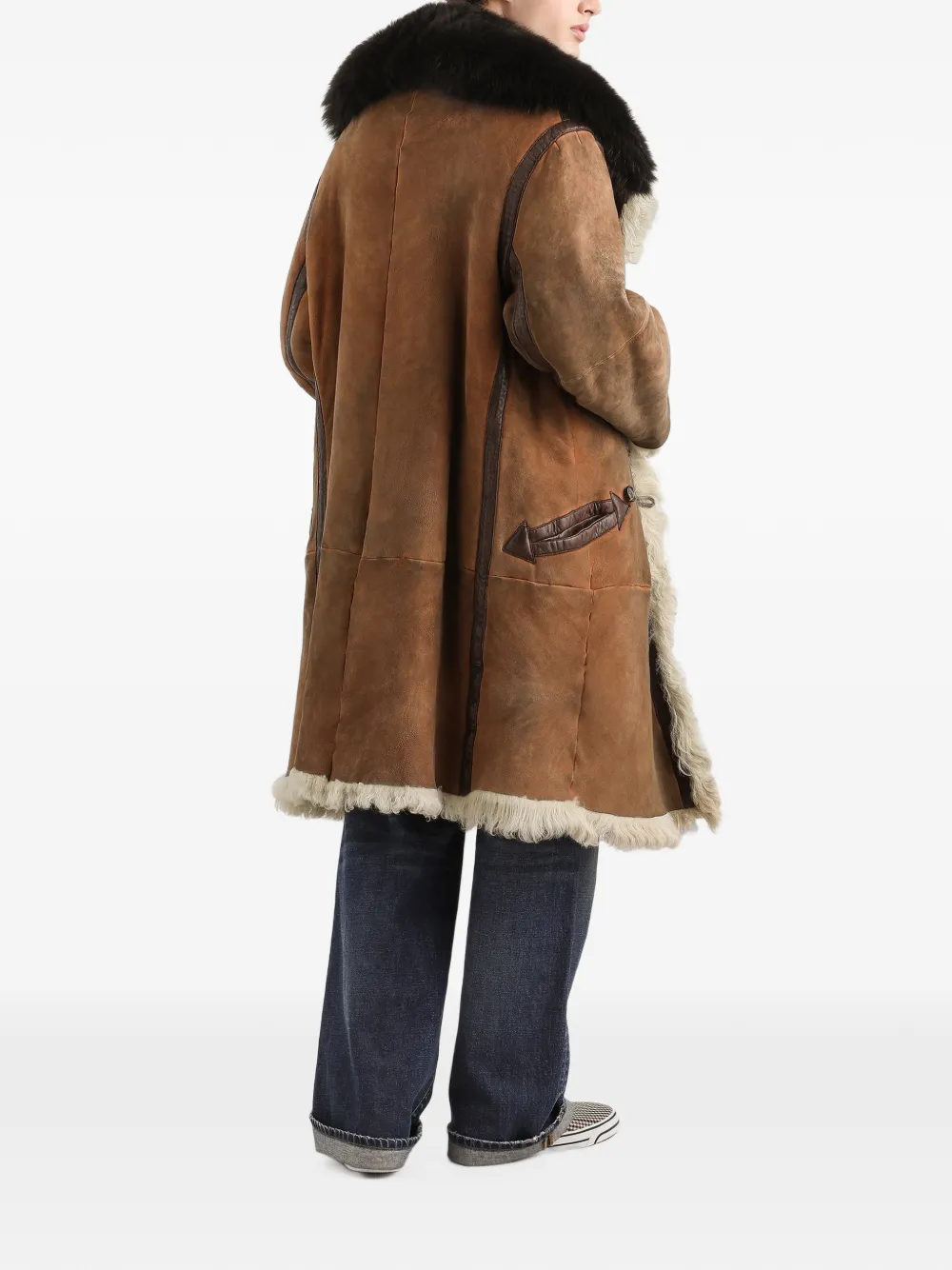 Dolce & Gabbana Lammy coat Bruin