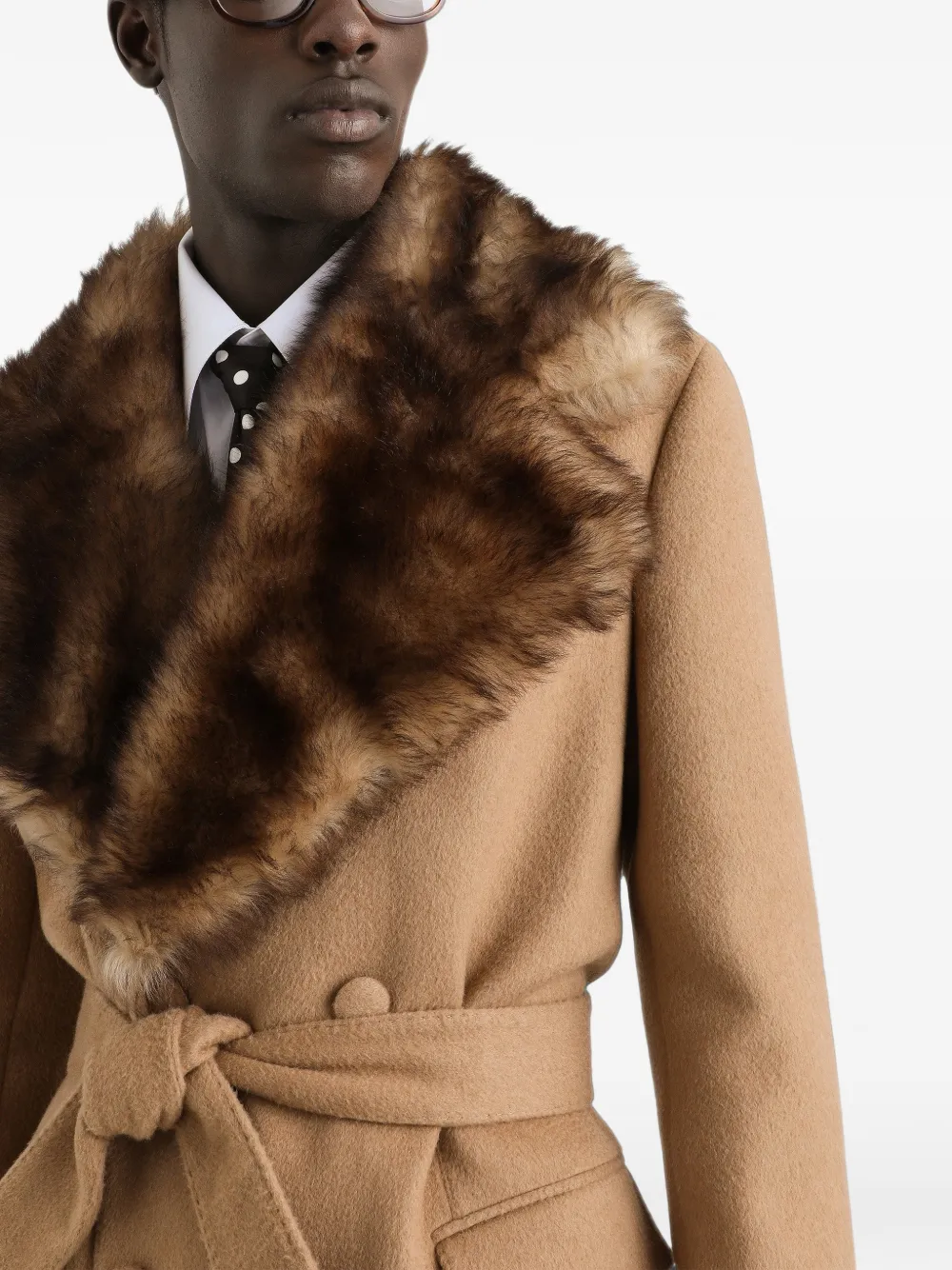 Dolce & Gabbana Jas met dubbele rij knopen Beige