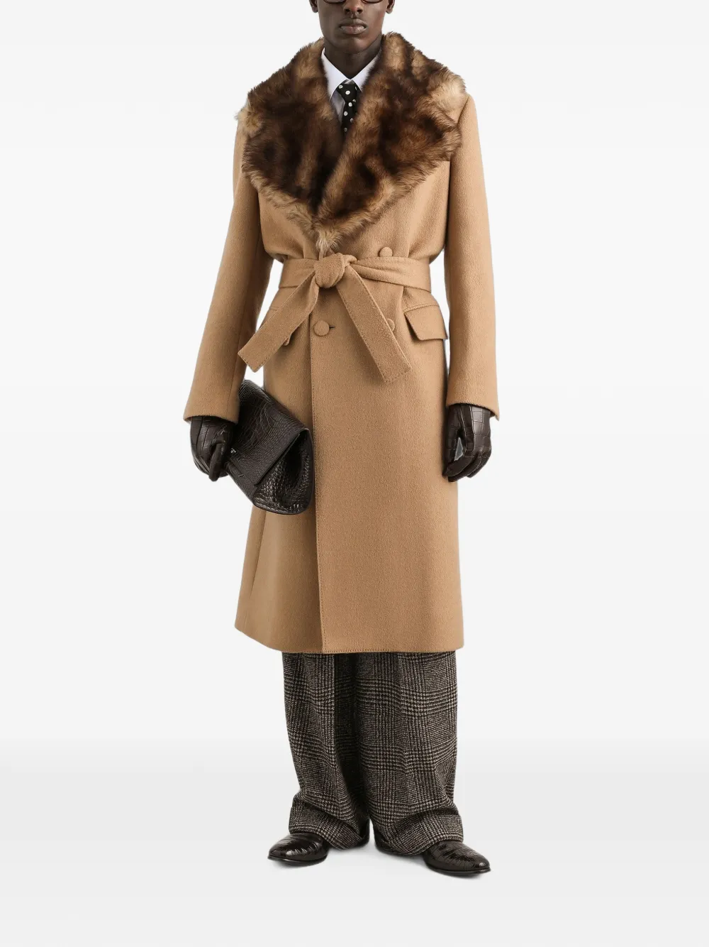 Dolce & Gabbana Jas met dubbele rij knopen Beige