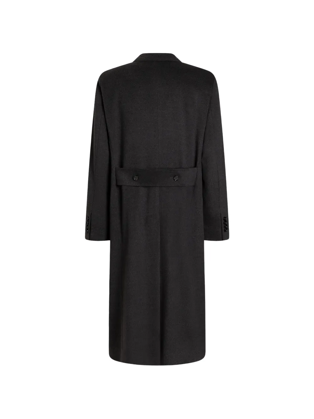 Dolce & Gabbana Wollen mantel met enkele rij knopen Grijs