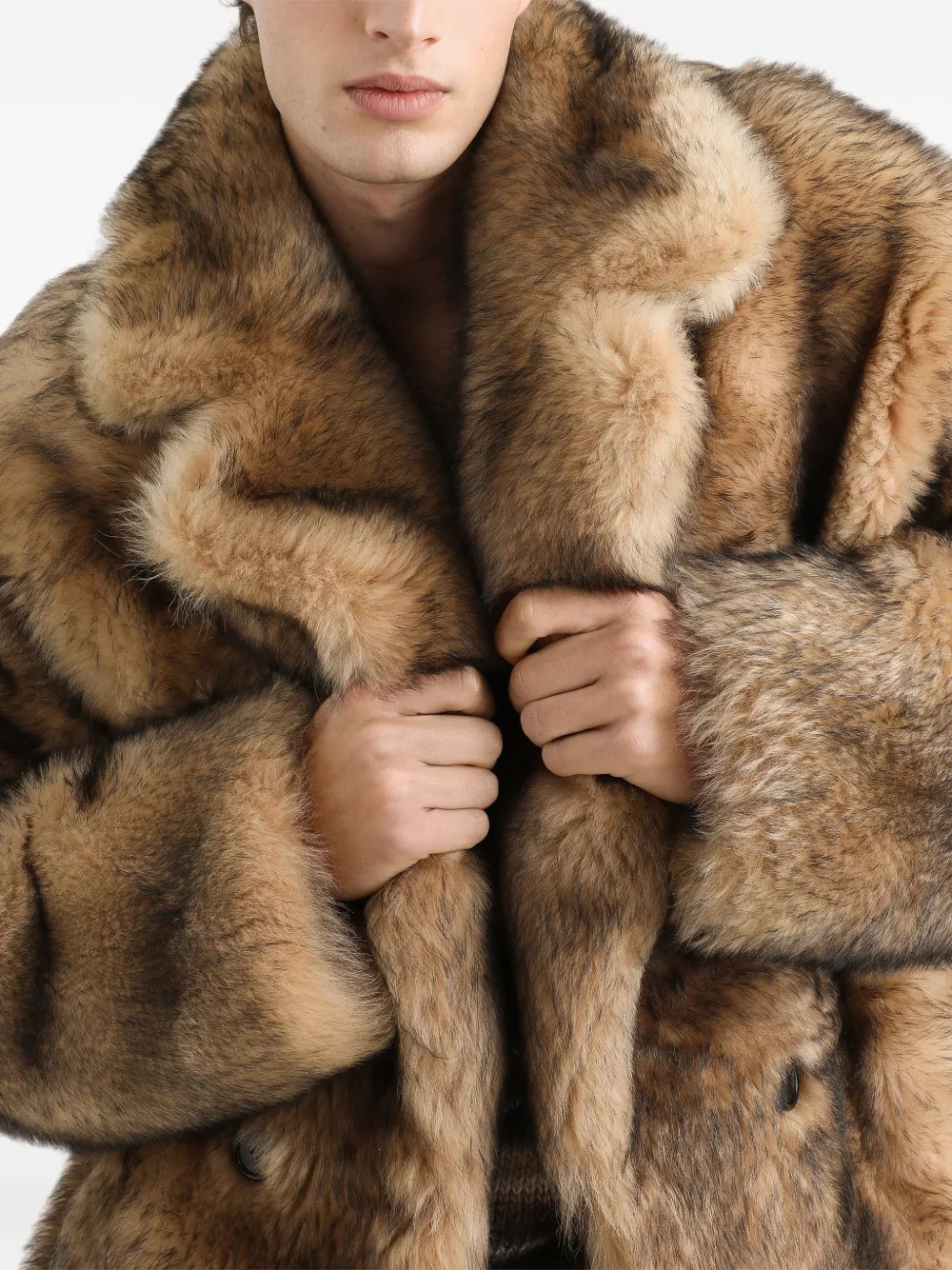 Dolce & Gabbana Jas met dubbele rij knopen Bruin